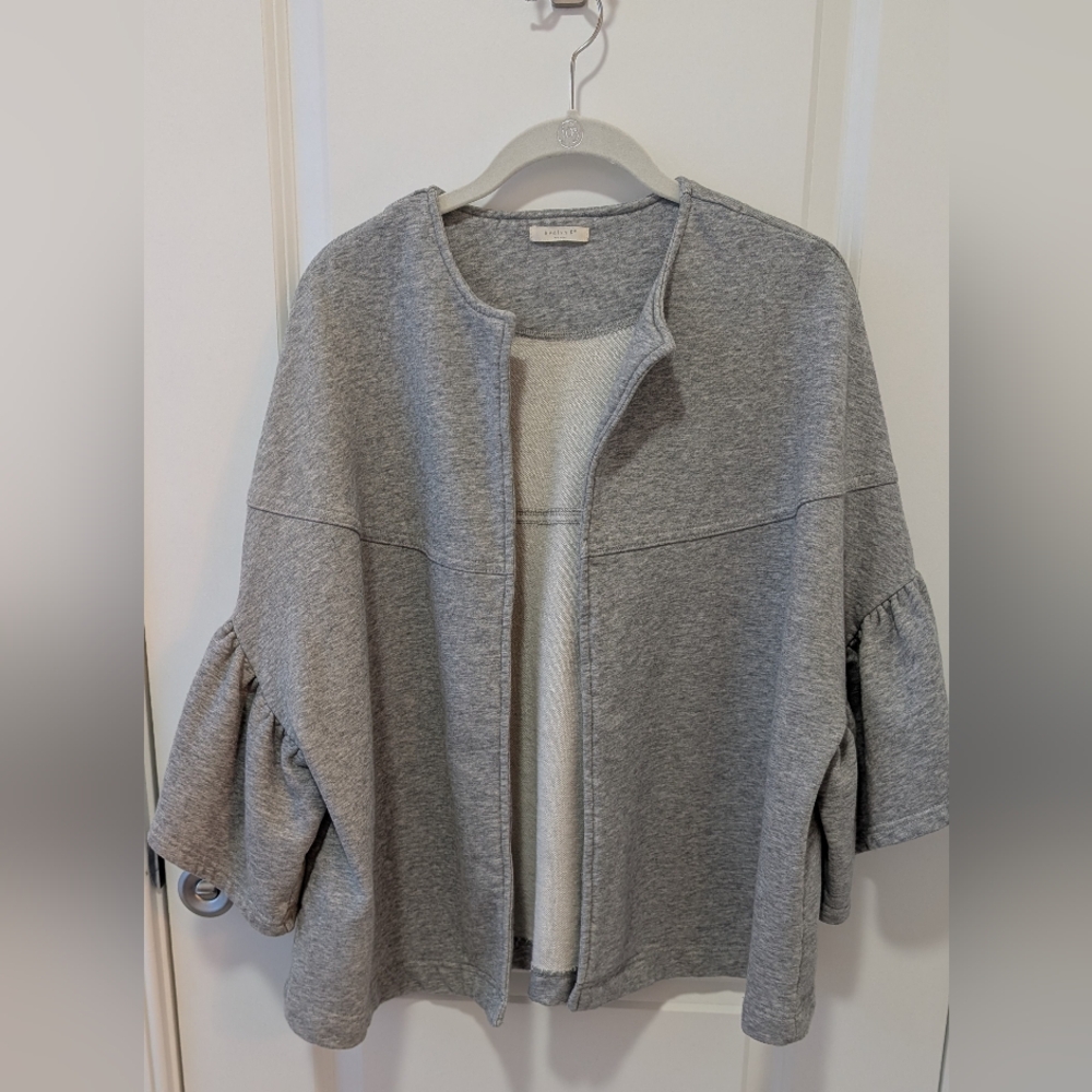 Anthropologie Evelyn K Wide Sleeve Open Cardigan